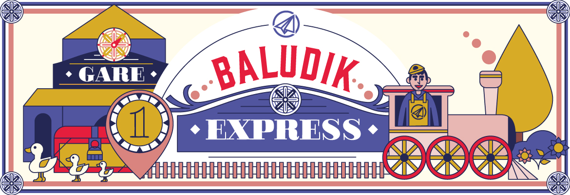 En route à bord du Baludik-Express !